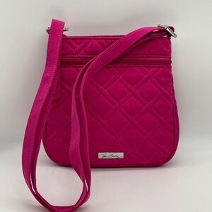 Vera Bradley Hipster/HOT PINK/Quilted/ Crossbody Purse/ Bag